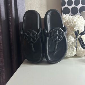 Tory Burch Black Miller Cloud Puff Sandal